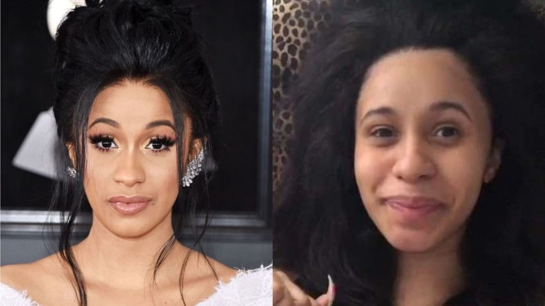 Cardi B Without Makeup and Wig