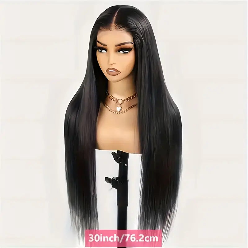 360 Full Lace Front Synthetic Wig – Straight, Pre-Plucked with Baby Hair