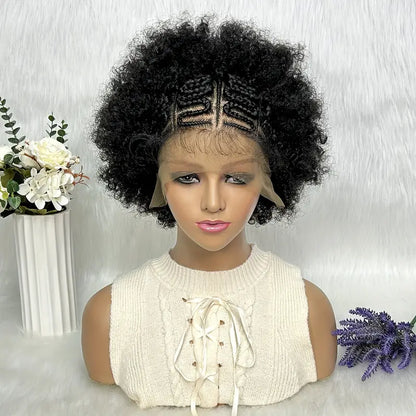 Afro Braid Wig - Short Hair Fashion Hook