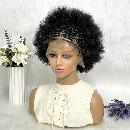 Afro Braid Wig - Short Hair Fashion Hook