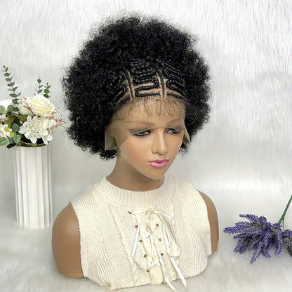 Afro Braid Wig - Short Hair Fashion Hook