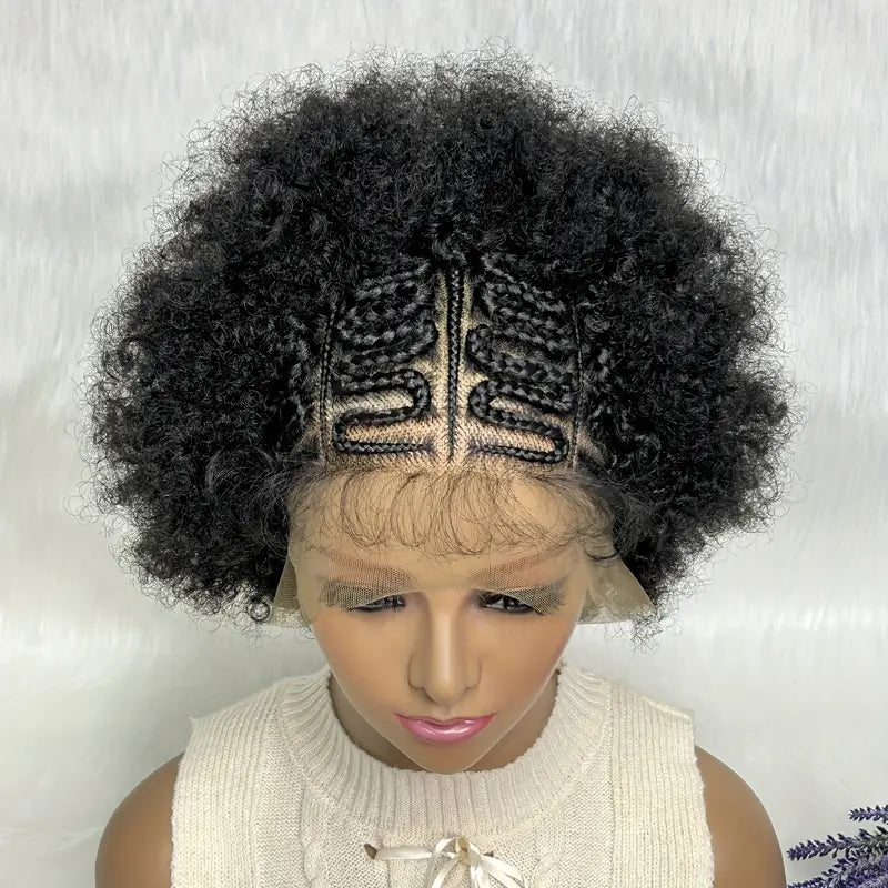 Afro Braid Wig - Short Hair Fashion Hook