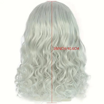 Anime-Inspired Synthetic Wig with Beard for Men