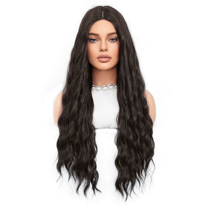 Black Wig for European and American Women – Long, Wavy, and Natural Look