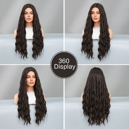 Black Wig for European and American Women – Long, Wavy, and Natural Look