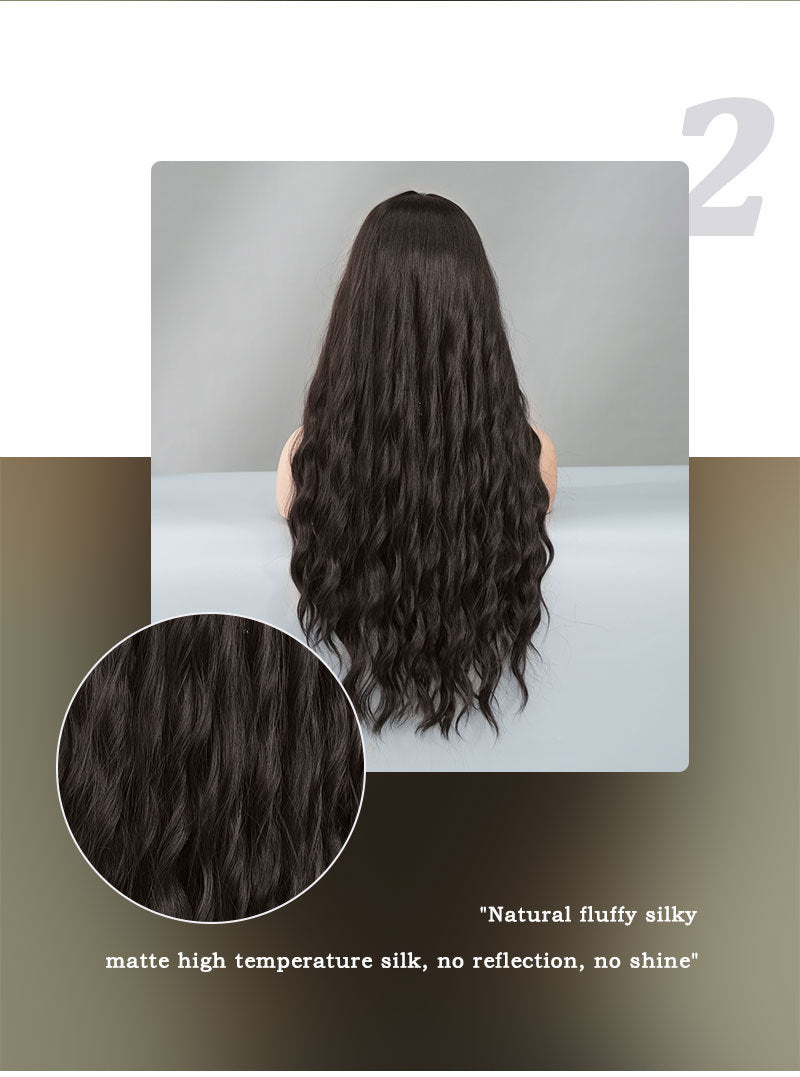 Black Wig for European and American Women – Long, Wavy, and Natural Look