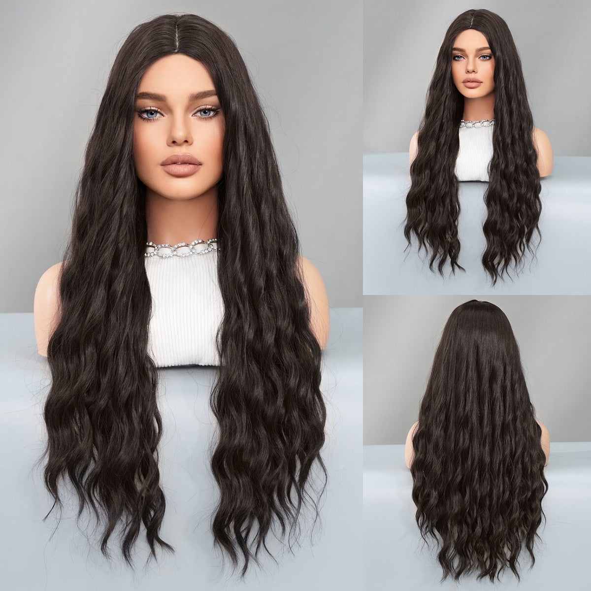 Black Wig for European and American Women – Long, Wavy, and Natural Look