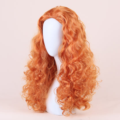 Brave Princess Merida Cosplay Long Curly Wig