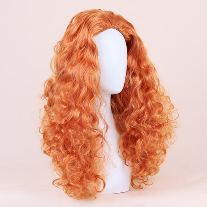 Brave Princess Merida Cosplay Long Curly Wig