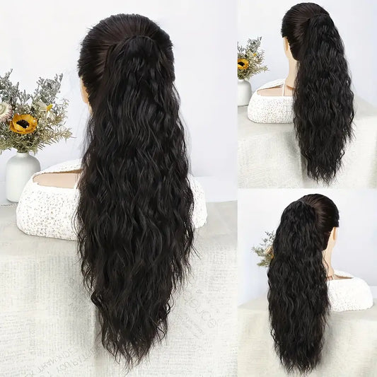 Claw Ponytail Long Curly Wavy Extensions Synthetic