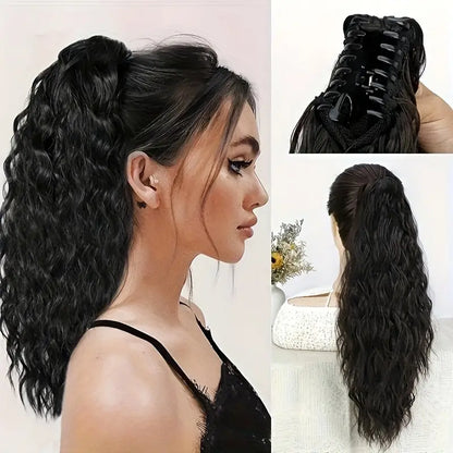 Claw Ponytail Long Curly Wavy Extensions Synthetic