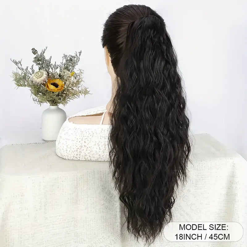 Claw Ponytail Long Curly Wavy Extensions Synthetic