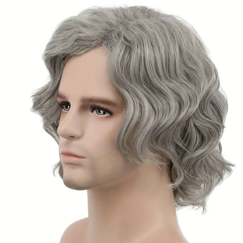 Cool Punk Anime Medium Length Fluffy Wig