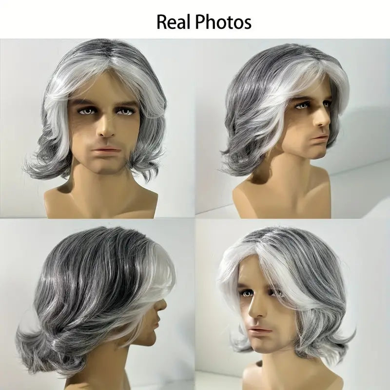 Elegant Water Wave Men's Wig