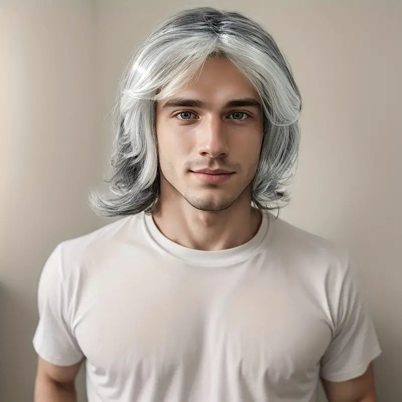 Elegant Water Wave Men's Wig