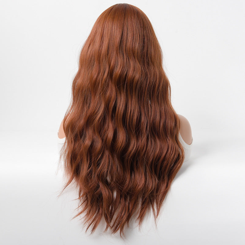 European-Style Long Curly Synthetic Wig