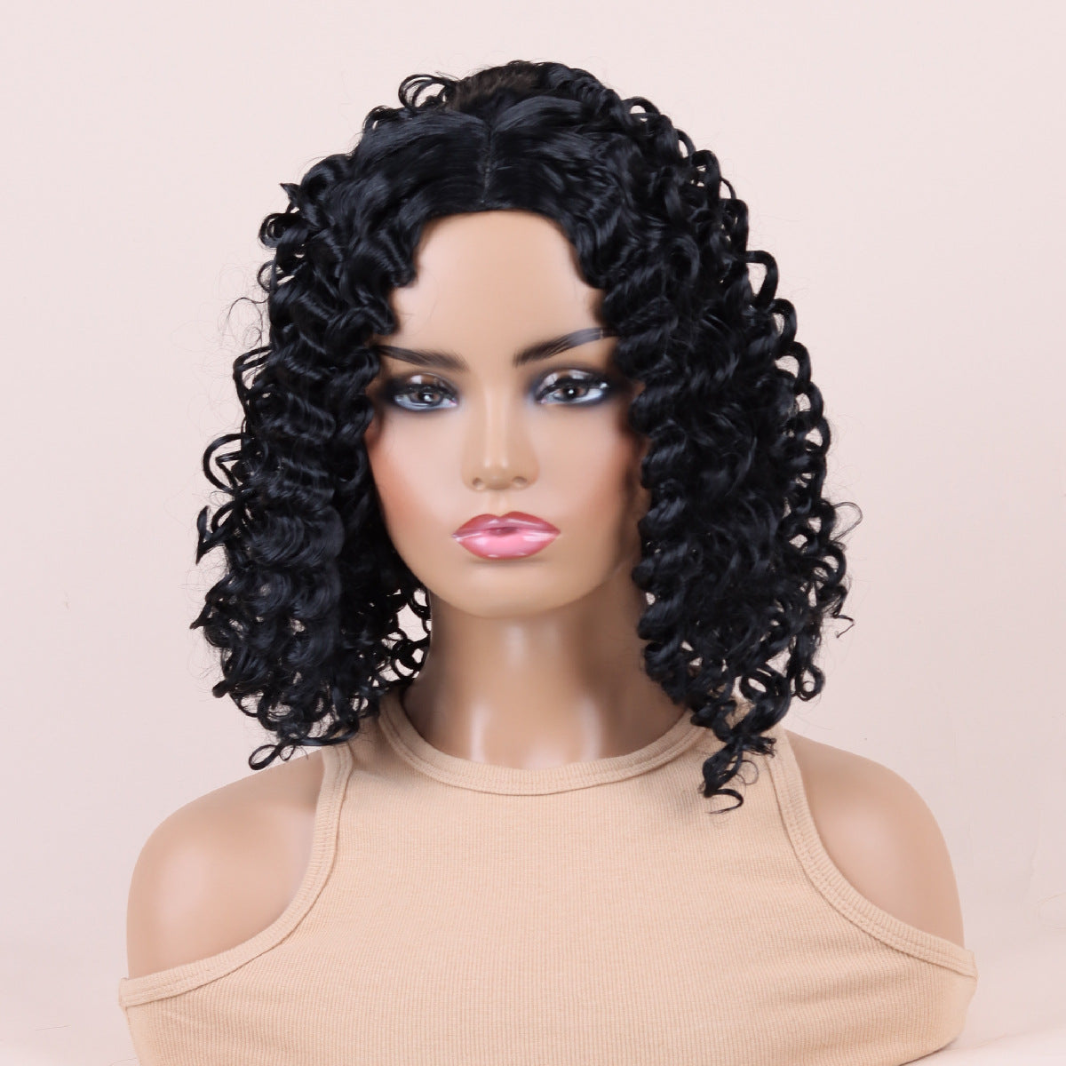 European and American Black Wig for Women