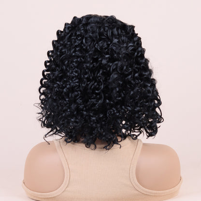 European and American Black Wig for Women