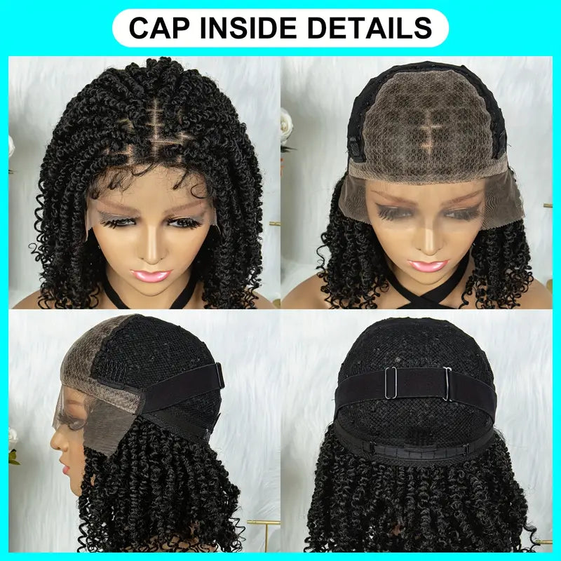 Fashion Women's Braided Wig 9*6 Lace Knotless Boxed Short Bob