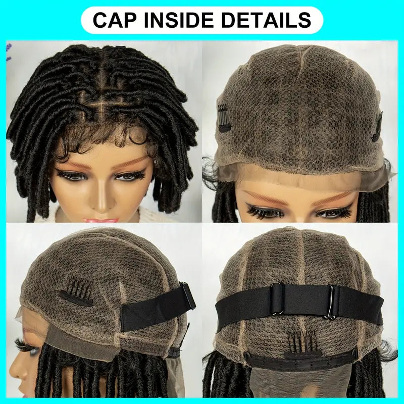 Full Double Lace Front Box Braided Wigs Knotless Cornrow