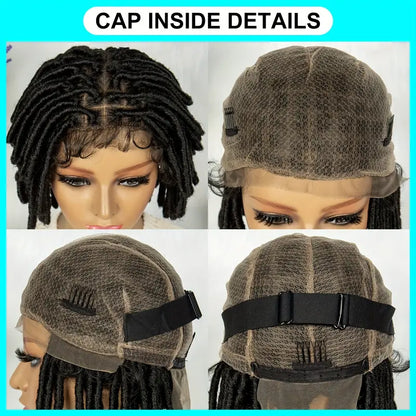 Full Double Lace Front Box Braided Wigs Knotless Cornrow