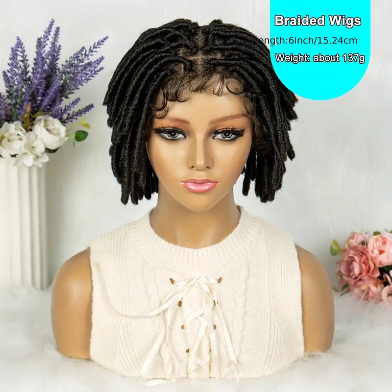 Full Double Lace Front Box Braided Wigs Knotless Cornrow