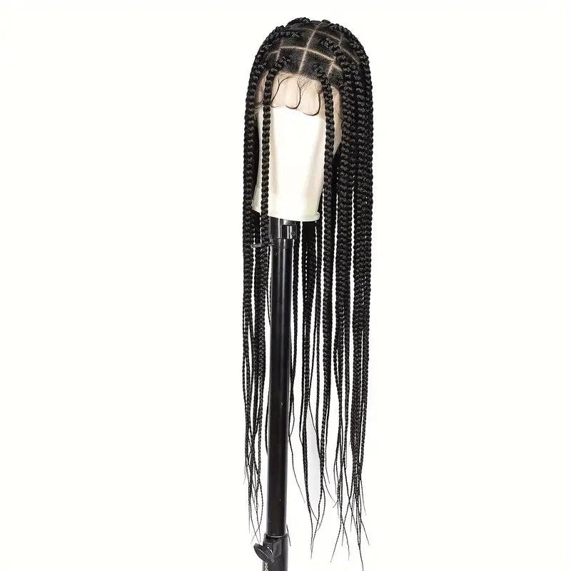 Full Lace Handmade Lace Front Wig - Majestic Extra Long Tail Curly Braids