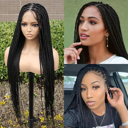 Full Lace Handmade Lace Front Wig - Majestic Extra Long Tail Curly Braids