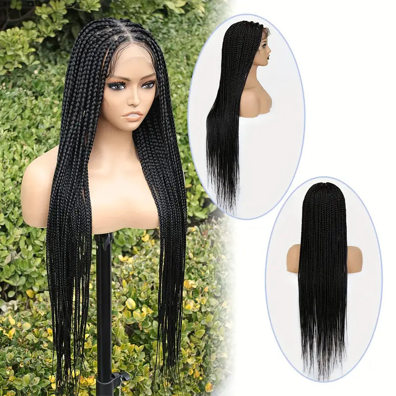 Full Lace Handmade Lace Front Wig - Majestic Extra Long Tail Curly Braids