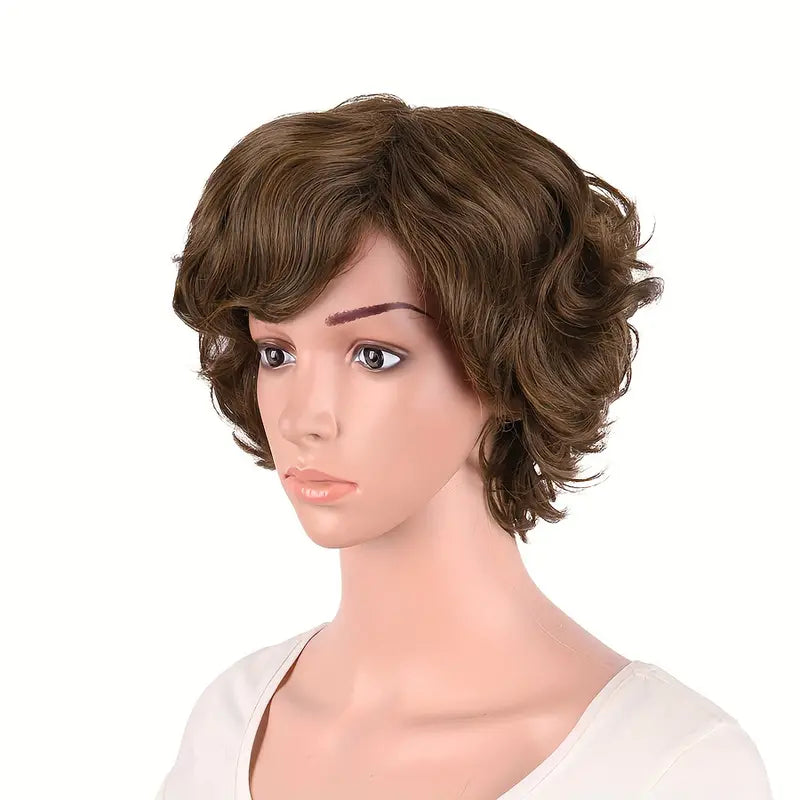 Special Elderly Short Curly Fashion Wig