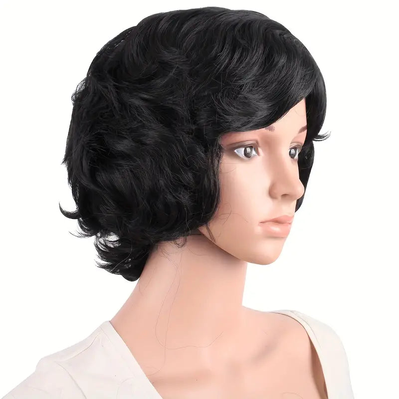 Special Elderly Short Curly Fashion Wig