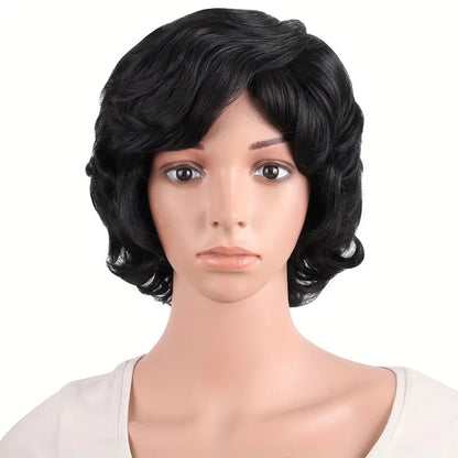 Special Elderly Short Curly Fashion Wig