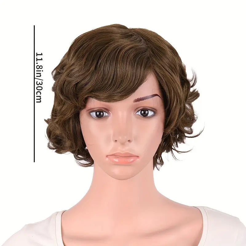 Special Elderly Short Curly Fashion Wig