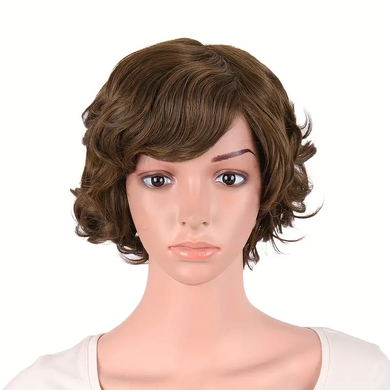 Special Elderly Short Curly Fashion Wig