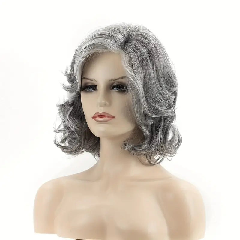 "Glamour Gray" Elegant Grey Wig for Women