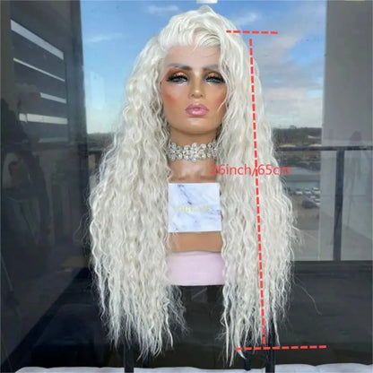 Long Curly Synthetic Lace Front Wig