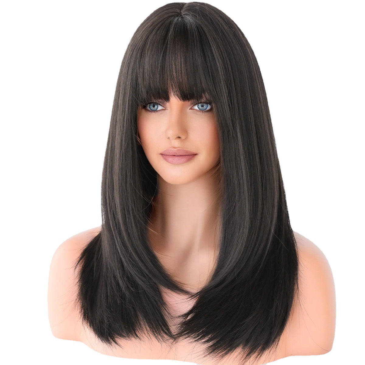 Long Straight Wig European - American Style