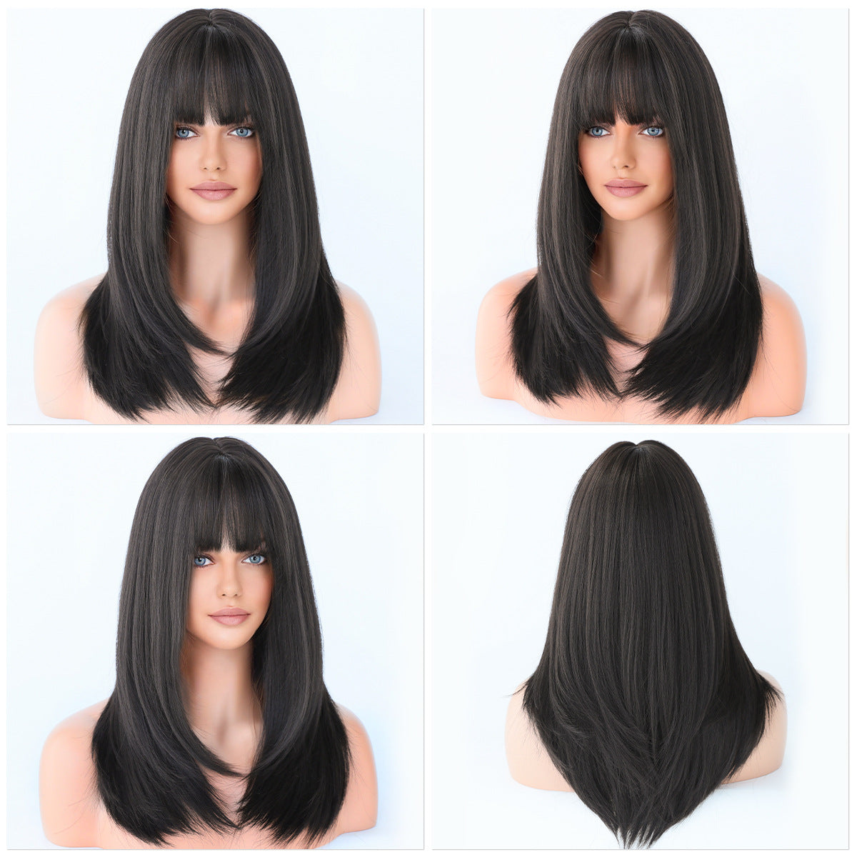 Long Straight Wig European - American Style