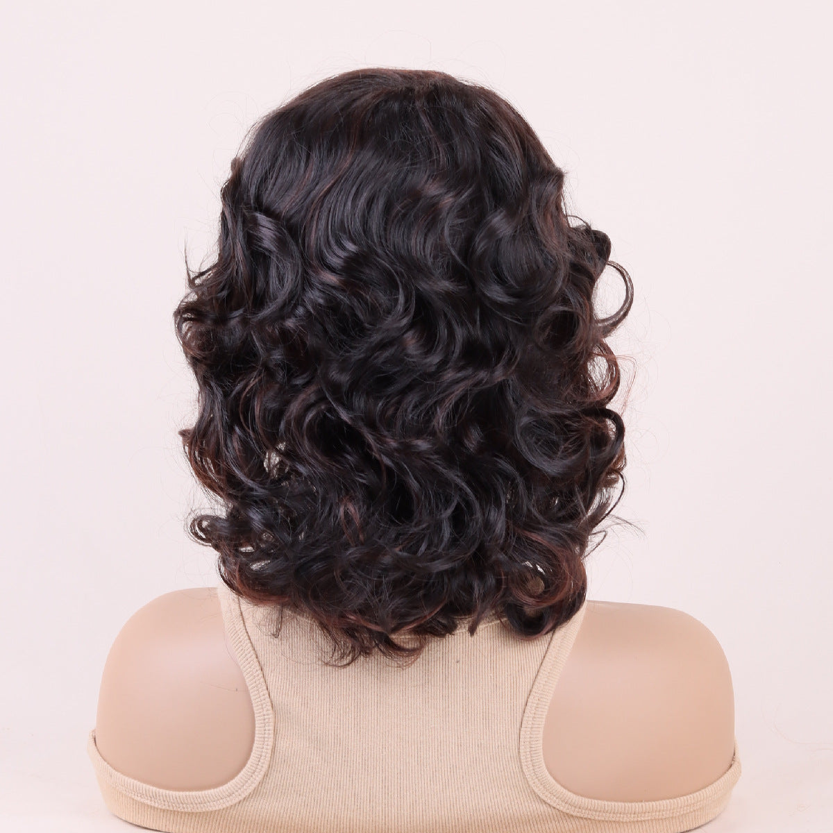 New Women's Synthetic Wig - Brown and Black Gradient Style