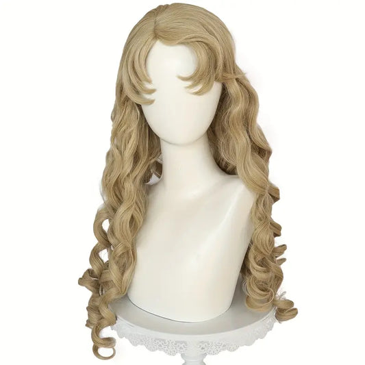 Princess Curly Wavy Long Brown Anime Cosplay Wig