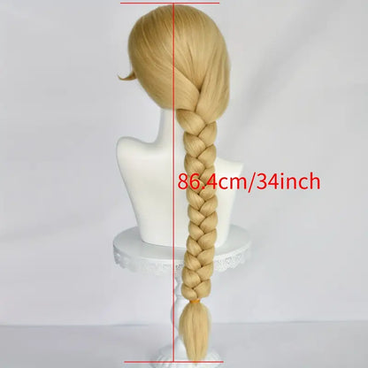 Rapunzel-Inspired Super Long Blonde Braid Wig