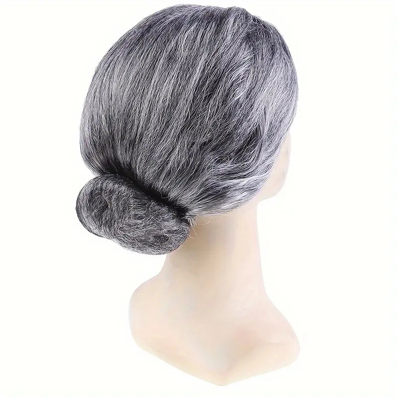 Unisex Grandma Wig - Heat Resistant, Natural-Looking Synthetic Hair