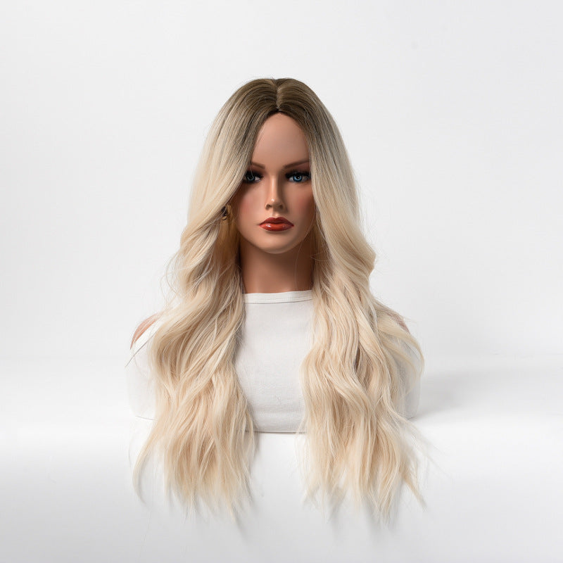 Wavy hair European and American wigs