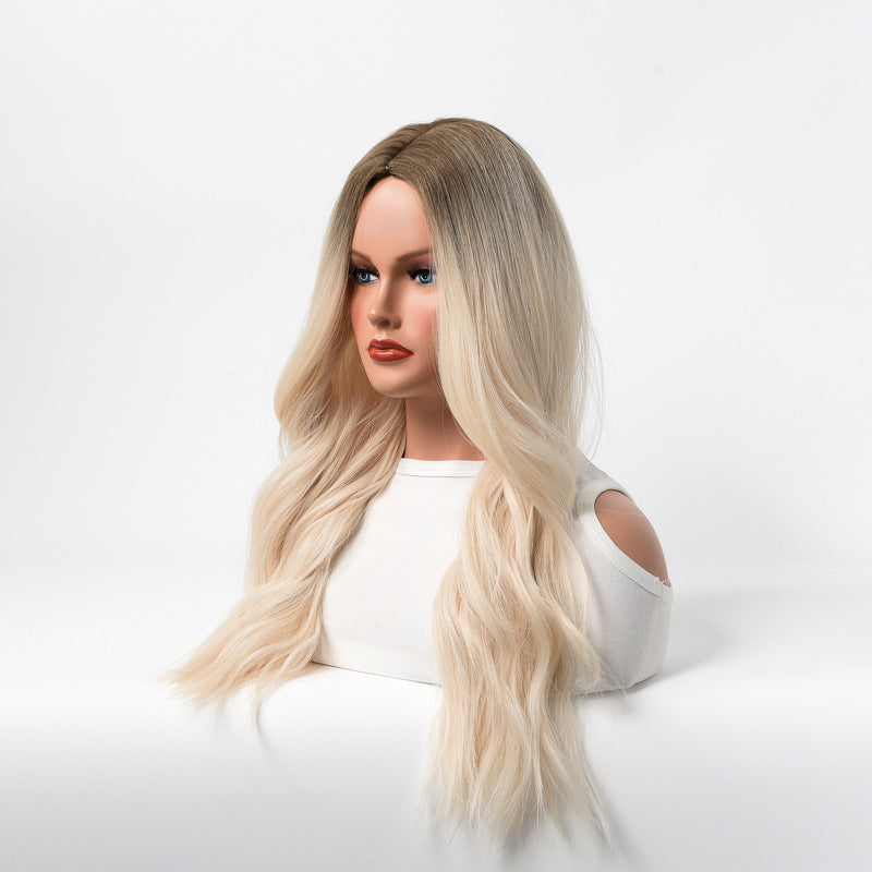 Wavy hair European and American wigs