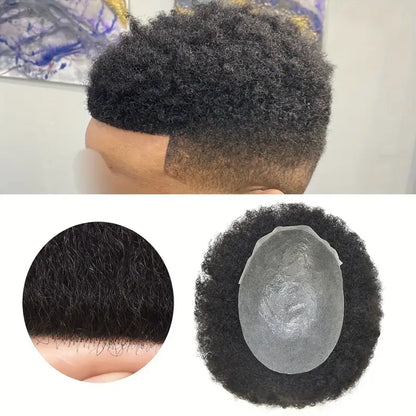 Weave Hair Unit Afro Curly Wave Toupee